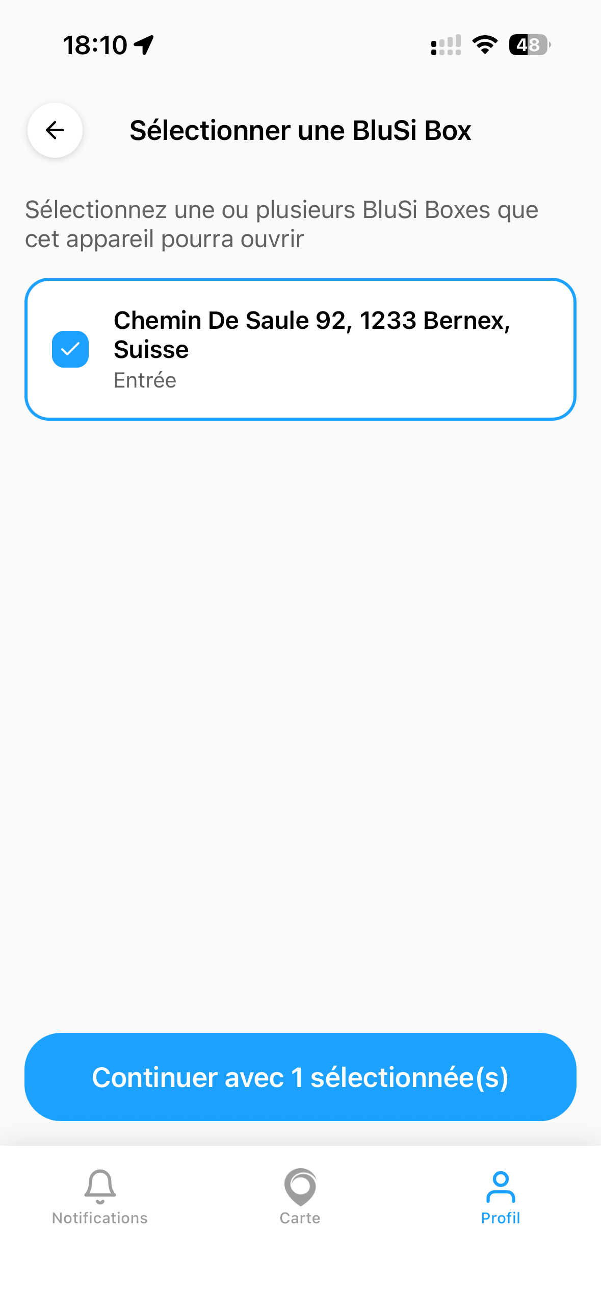 Selectionner BluSi Box