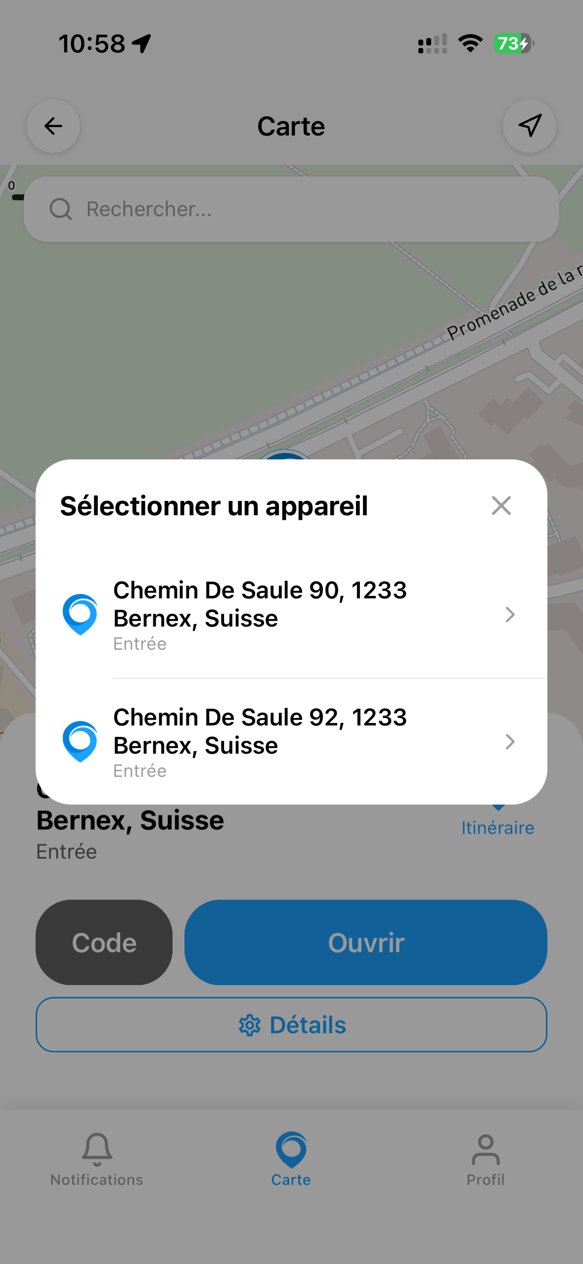 Liste des BluSi Boxes du cluster