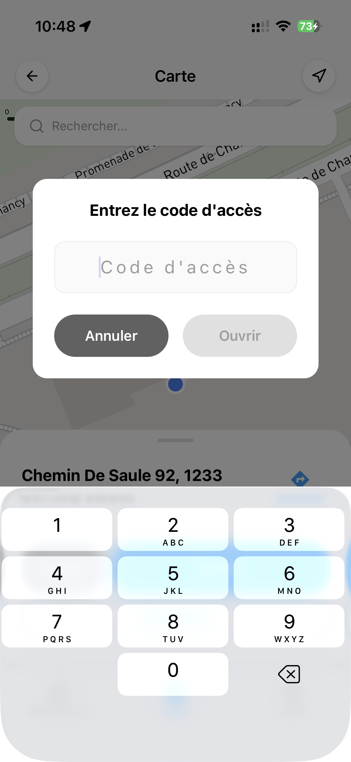 Ouvrir avec un code